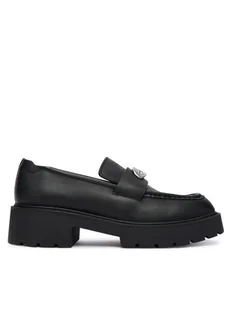 Calvin Klein Loafersy Chunky Loafer Lth Hw YW0YW01912 Czarny - Półbuty damskie - miniaturka - grafika 1