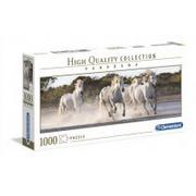 Puzzle - Clementoni 1000 elementów Panorama High Quality Running Horses - miniaturka - grafika 1