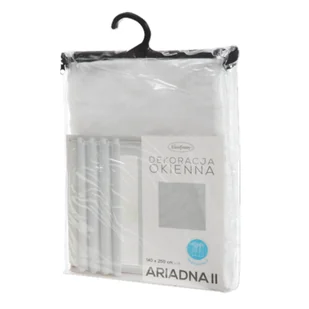 Firana gotowa Ariadna na przelotkach 140 x 250 cm biały - Firany - miniaturka - grafika 1