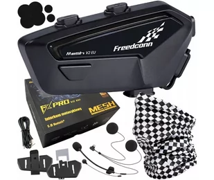 Interkom motocyklowy FreenConn FX Pro V2 EU MESH - Słuchawki bluetooth - miniaturka - grafika 3