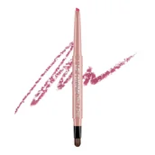 Konturówki do ust - J.Cat Lip Contour Pencil & Brush Automatyczna konturówka do ust z pędzelkiem, 203 Rose Pink - miniaturka - grafika 1