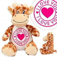 Maskotki i pluszaki - Przytulanka Miś ŻYRAFKA Prezent Na Walentynki Wz - miniaturka - grafika 1