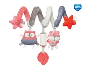 Wyposażenie pokoiku dziecięcego - Canpol babies Canpol Interaktywna spirala do łóżeczka/wózka Pastel Friends : Kolor - Czerwony 68/064 - miniaturka - grafika 1
