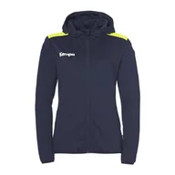 Kurtki damskie - uhlsport Kempa Handball Emotion 27 damska kurtka sportowa z kapturem dla kobiet i dziewcząt z podszewką – polar po wewnętrznej stronie – z kieszeniami na zamek błyskawiczny - miniaturka - grafika 1