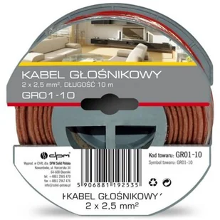 DPM Kabel głośnikowy 2 x 2.5 mm 10 m - Kable - miniaturka - grafika 1