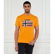 Koszulki męskie - Napapijri T-shirt Lari Relaxed fit - miniaturka - grafika 1