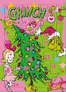 THE GRINCH Kalendarz adwentowy z ozdobami do włosów dla dzieci - Kosmetyki kąpielowe dla dzieci - miniaturka - grafika 1
