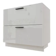 Meble kuchenne - Torino Szafka Dolna D2A/90/1Wew Hettich Biały Połysk - miniaturka - grafika 1