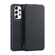 Etui i futerały do telefonów - Dux Ducis Skin X kabura etui pokrowiec z klapką Samsung Galaxy A73 czarny - miniaturka - grafika 1