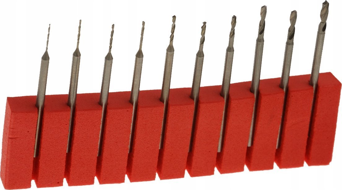 Sourcing Wiertło Drill set MINI 0.6-2.3 mm, 10 pcs.