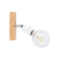 Lampy ścienne - Britop Porcia Wood kinkiet 1-punktowy dąb olejowany/biały 8125174 - miniaturka - grafika 1