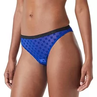 Majtki damskie - KARL LAGERFELD Damskie majtki stringi Kl Monogram Flock, Jasnoniebieski, L - miniaturka - grafika 1