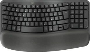 Logitech Wave Keys klawiatura RF Wireless + Bluetooth QWERTZ Czeski Grafitowy - Klawiatury - miniaturka - grafika 1