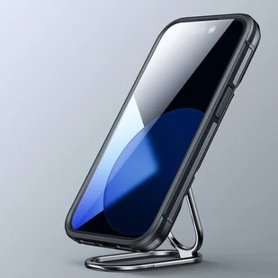Joyroom Dual Hinge etui iPhone 14 pancerny pokrowiec z podstawką uchwytem ring holder czarne - Etui i futerały do telefonów - miniaturka - grafika 7