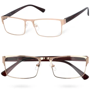 Okulary korekcyjne READBOOST GOLD +3,00 - Okulary korekcyjne, oprawki, szkła - miniaturka - grafika 1