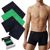 Majtki męskie - BOKSERKI MĘSKIE bawełniana opięte dopasowujące się Atlantic *XXL - miniaturka - grafika 1