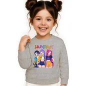 Bluzy dla dziewczynek - BLUZA DZIECIĘCA KPOP DEMON HUNTERS HUNTRIX 104 BAWEŁNIANA JAKOŚĆ - miniaturka - grafika 1