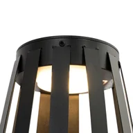Lampy stojące - QAZQA Lampa stołowa zewnętrzna czarna w tym LED 3-stopniowy ściemniacz słoneczny i ładowalny - Penny - miniaturka - grafika 1