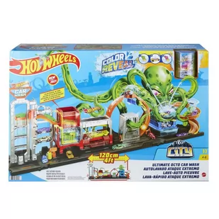 Mattel Myjnia Hot Wheels Atak ośmiornicy HBY96 - Tory, garaże, parkingi - miniaturka - grafika 2