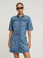 Sukienki - G-Star Sukienka dżinsowa w kolorze niebieskim - miniaturka - grafika 1