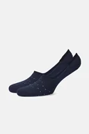 Skarpetki męskie - Stopki Granatowe W Niebieskie Kropki - miniaturka - grafika 1