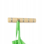 Wieszaki i stojaki - Wieszak ścienny na ubrania Flip 5 Umbra Naturalny do przedpokoju na ścianę - miniaturka - grafika 1