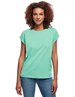 Koszulki i topy damskie - Urban Classics Damska damska koszulka z przedłużonymi ramionami Basic Capsleeves koszulka z krótkim rękawem z okrągłym wycięciem pod szyją, Jasnoszary, 5XL - grafika 1