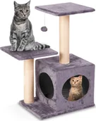 Drapaki dla kotów - Pethaus Drapak dla kota 71 cm DR-263 z myszką j. szary - miniaturka - grafika 1