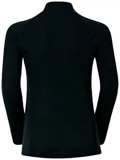 Koszulki męskie - ODLO męski T-shirt, langaermelig, na ciepło dla dzieci, czarny 15019915000 - grafika 1