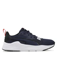 Buty dla chłopców - Sneakersy Puma Wired Run Pure Jr 390847 03 Granatowy - miniaturka - grafika 1