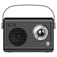Radia - Savio RS-01 radio Przenośny Analogowy Czarny - miniaturka - grafika 1