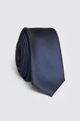 Krawaty i muchy męskie - Granatowy krawat z mikrofibry 00089B75SMA - miniaturka - grafika 1