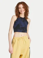 Koszulki i topy damskie - adidas Top Future Icons 3-Stripes IW5299 Granatowy Slim Fit - miniaturka - grafika 1