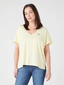 Koszulki i topy damskie - Wrangler T-Shirt W7XKEVX6Z 112328929 Żółty Regular Fit - miniaturka - grafika 1