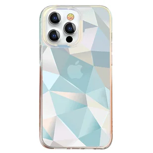 Kingxbar Streamer Series luksusowe eleganckie etui na iPhone 13 Pro Max niebieski (Triangle) - Etui i futerały do telefonów - miniaturka - grafika 1