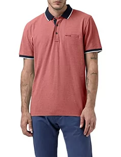 Pierre Cardin Męska koszulka polo, dwukolorowa, karminowa czerwień, XL, karminowoczerwony, XL - Koszulki męskie - miniaturka - grafika 1