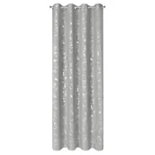 Zasłony - Zasłona 140x250 Solana srebrna w stylu eko gotowa na przelotkach - miniaturka - grafika 1