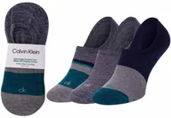 Skarpetki męskie - CALVIN KLEIN SKARPETKI STOPKI MĘSKIE 3 PARY NAVY/JEANS/GREEN 100004542 003 - Rozmiar: 40-46 - miniaturka - grafika 1