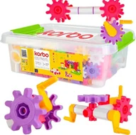 Klocki - Klocki konstrukcyjne Korbo EDU 370 el ruchome XXL - miniaturka - grafika 1