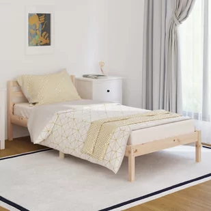 Lumarko Rama łóżka, lite drewno sosnowe, 90 x 200 cm - Łóżka - miniaturka - grafika 1