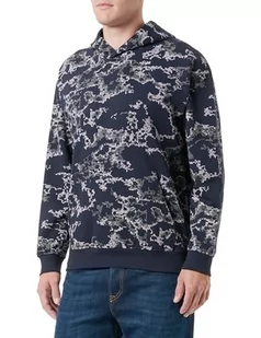 s.Oliver Sales GmbH & Co. KG/s.Oliver Męska bluza z długim rękawem z kapturem, zielony, S - Bluzy męskie - miniaturka - grafika 1