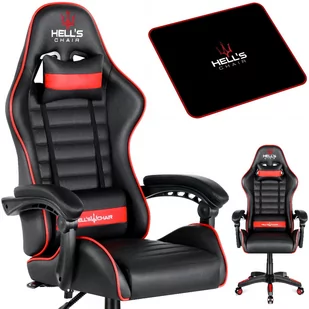 Fotel gamingowy Hell's Chair HC-1003 Plus Red - Fotele gamingowe - miniaturka - grafika 1