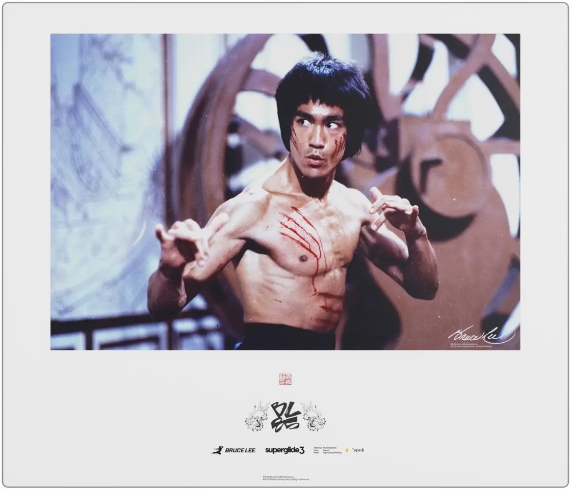 Podkładka Pulsar Podkładka Pulsar Superglide Glass V3 Bruce Lee 85th Edition XL Picture - 490x420mm szklana