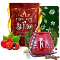 Yerba Mate - Zimowy zestaw PREZENTOWY Yerba Mate El Fuego Energia Guarana tykwa bombilla 500g 0,5kg - miniaturka - grafika 1