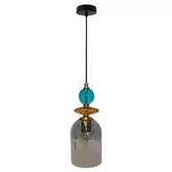Lampy sufitowe - Tropea lampa wisząca 1xE27 czarna/dymiony LP-2004/1P M SM - miniaturka - grafika 1