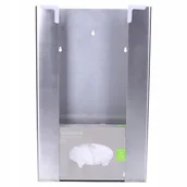 Pojemniki łazienkowe - Podajnik Ze Stali Szlifowanej Na Rękawiczki / Chusteczki Higieniczne Do Domu / Gabinetu 25X40X10 - miniaturka - grafika 1