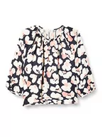 Bluzki damskie - Seidensticker Damska bluzka Regular Fit z długim rękawem, ciemnoniebieska, 40, granatowy, 40 - miniaturka - grafika 1