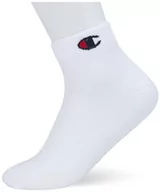 Skarpetki damskie - Champion Core Skarpety 3PP Quarter, Biały, 43-46 EU (9-10.5 UK) Unisex - Dorosły -FW23, Bianco, 43-46 EU - miniaturka - grafika 1