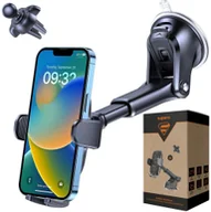 Uchwyty samochodowe do telefonów - Uchwyt samochodowy na szybę Supero, czarny - miniaturka - grafika 1