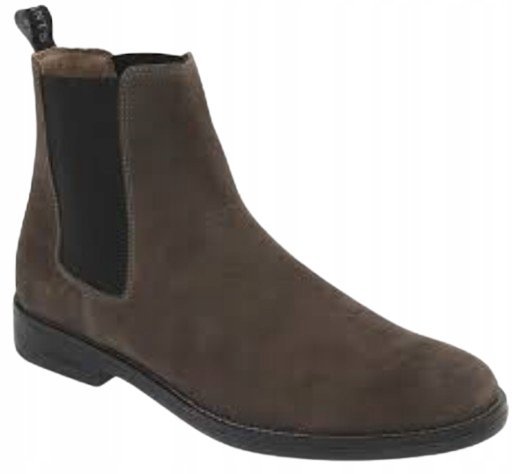 ALLSAINTS MĘSKIE SZTYBLETY SKÓRZANE BRĄZOWE ZAMSZ 42 T7B